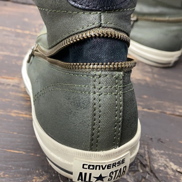 John Varvatos X Converse Green High-Tops Size 9.5 - Picture 10 of 10